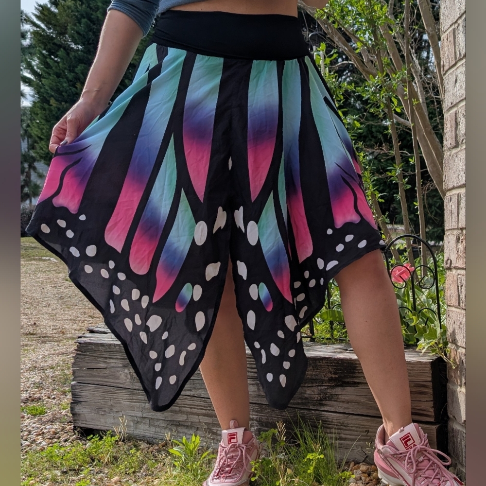 Colorful Butterfly Pattern Skirt